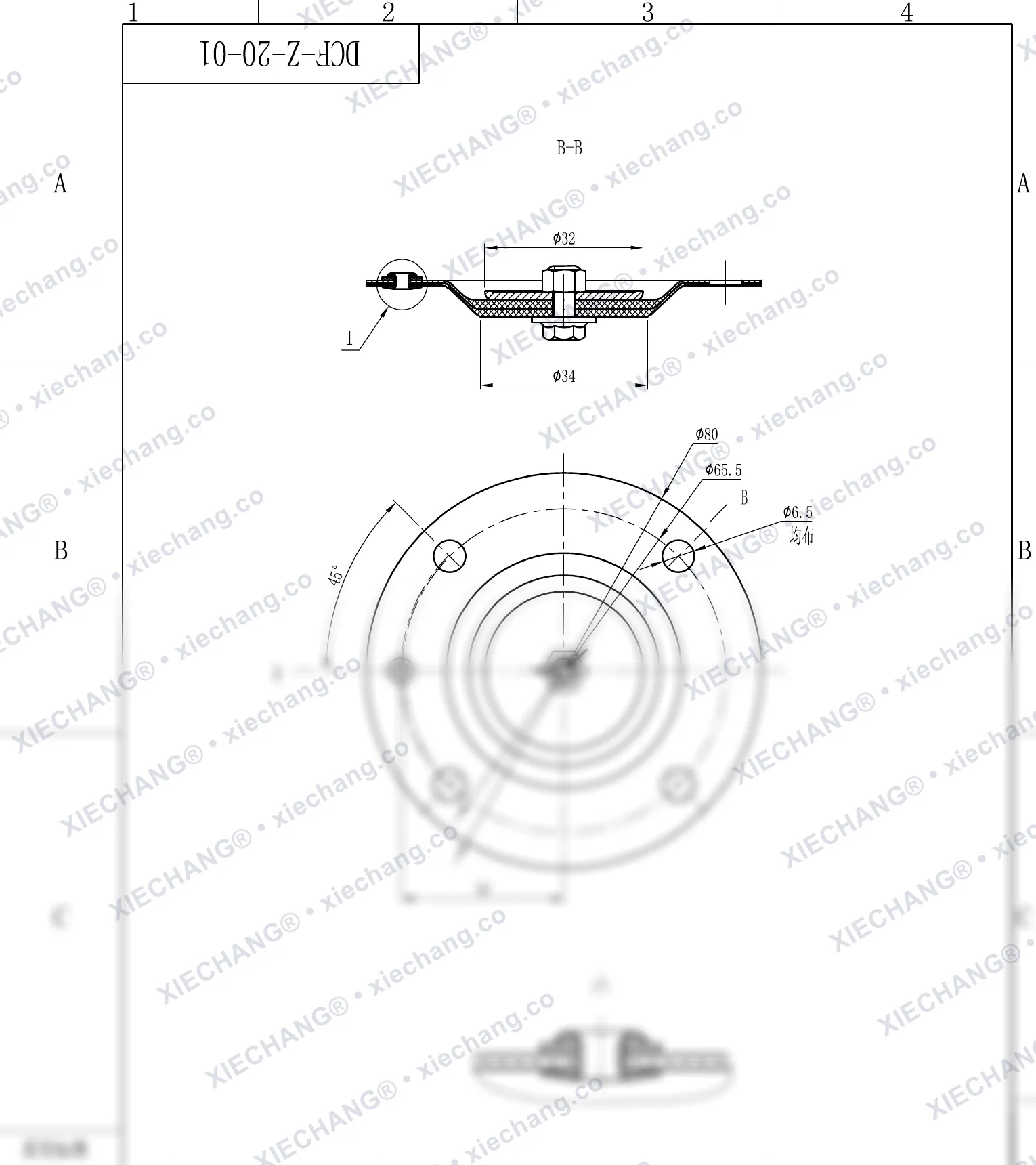 DCF-Z-20-01 · DN20 — نقشه مونتاژ