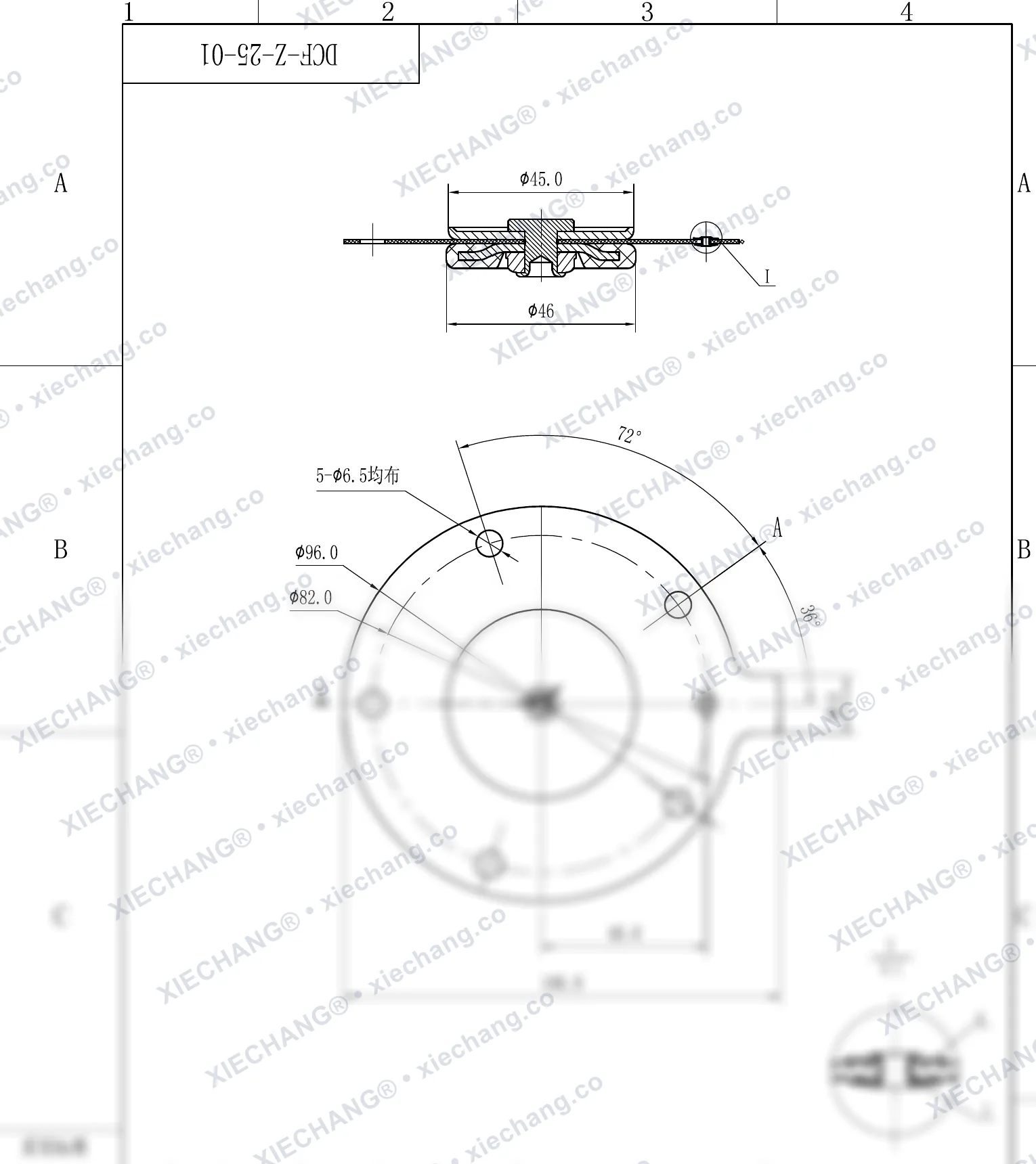 DCF-Z-25-01 · DN25 — نقشه مونتاژ