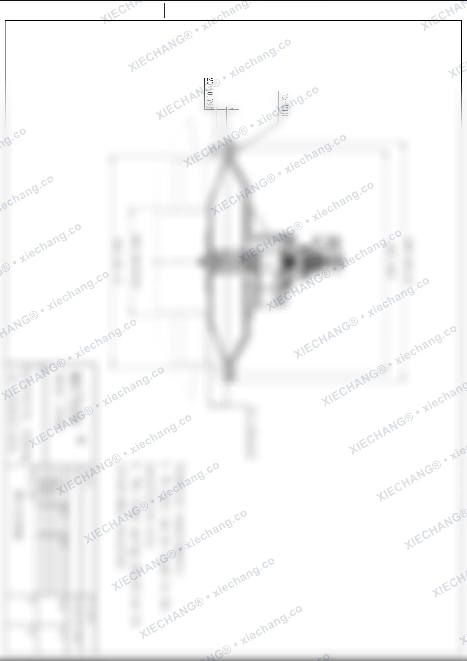 WPS-CA/EP200 · 8 inch · شیر بزرگ فوق‌کم‌فشار — نقشه نصب