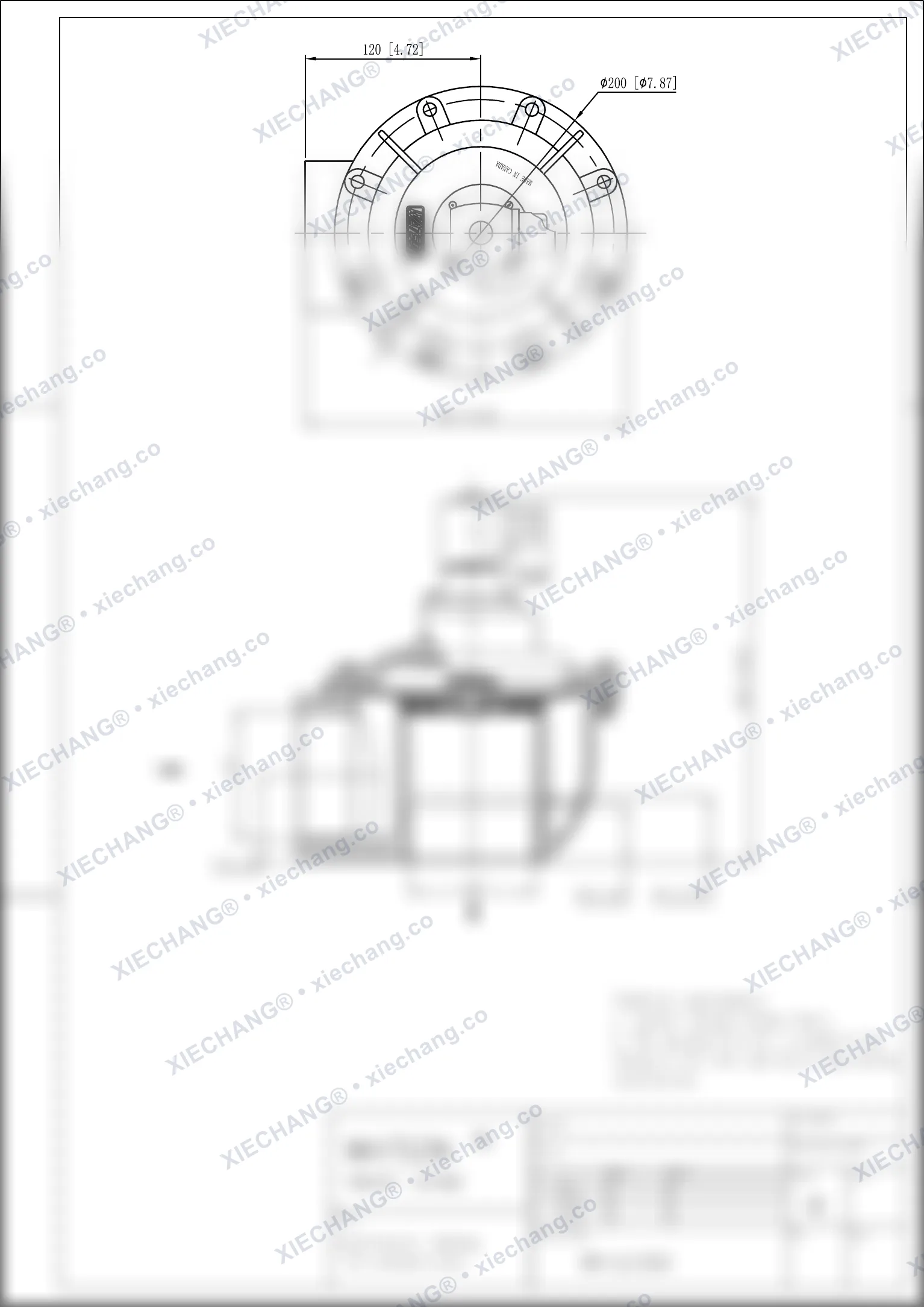 WPS-CA/TG76 · شیر زاویه‌دار (right-angle) — نقشه نصب